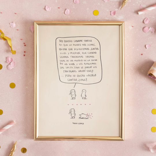 Print Seamos Fantasmas - María Gómez Ilustradora
