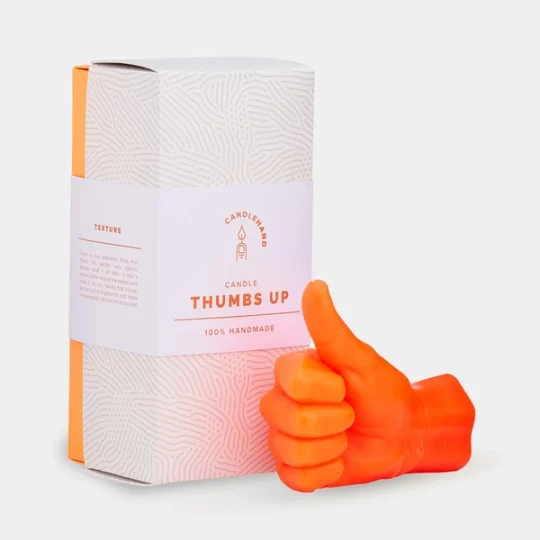 Thumbs up orange -Candlehand