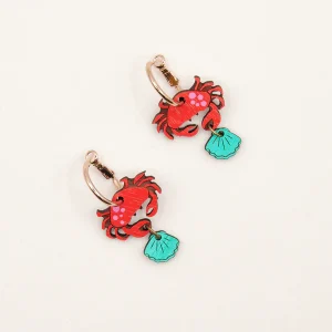Pendientes Crab & Shell – Materia Rica