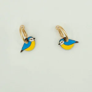 Pendientes Blue Tit – Materia Rica