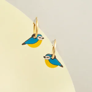 Pendientes Blue Tit – Materia Rica
