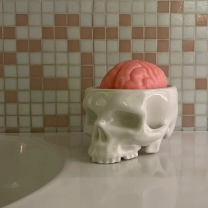 Jabonera Brain Wash Blanca SELETTI