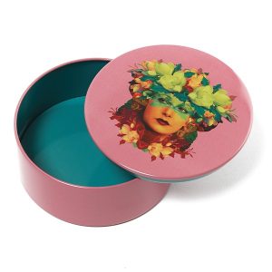 Caja redonda de Hojalata Rosana – Gangzaï