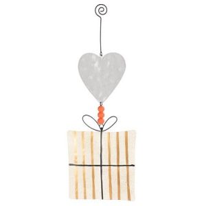 Adorno Colgante de Corazón y Regalo