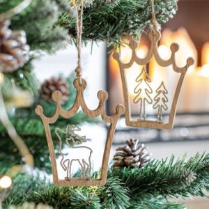 Adorno Corona de Madera