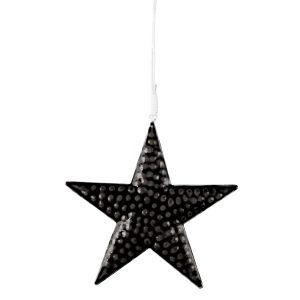 Adorno Estrella Metálica negra