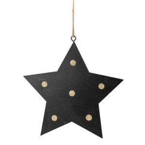 Adorno Metálico Estrella Negra