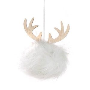 Adorno Reno de Pelito Blanco