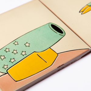 Mural de 3 azulejos. Hombre Bala