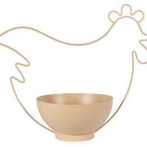 Huevera y Centro de Mesa  de Gallina