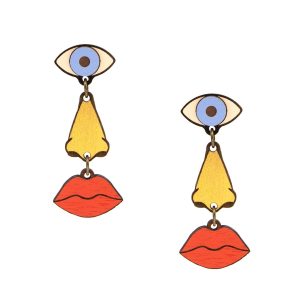 Pendientes Eye, Nose & Mouth – Materia Rica