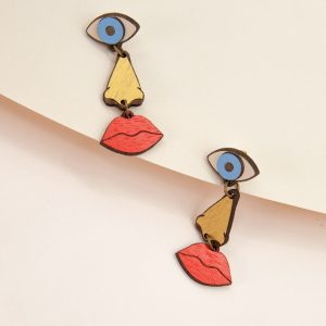 Pendientes Eye, Nose & Mouth – Materia Rica