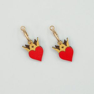 Pendiente Wonderland Heart – Materia Rica